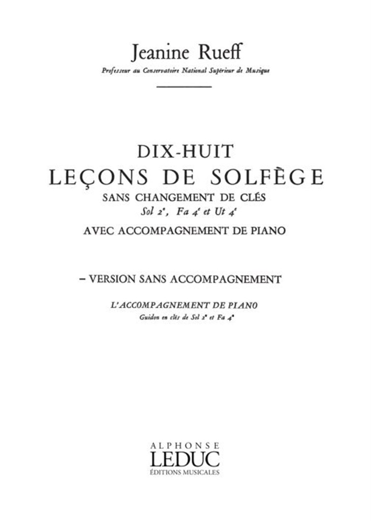 18 Lecons Solfege 3 Cles Non Melangees Sol